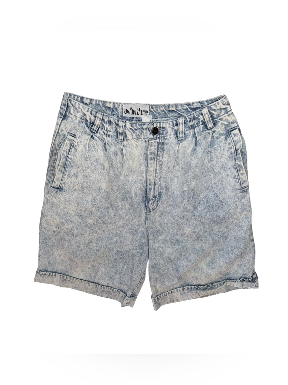 Vintage 80s Stonewashed Jean Shorts, High Rise,30 Inch Waist